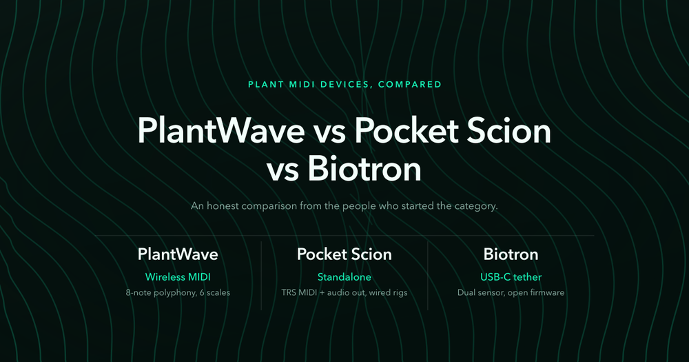 PlantWave vs Pocket Scion vs Biotron: Choosing a Plant MIDI Device